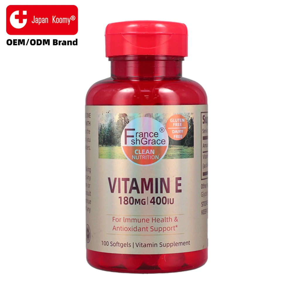 Customized Vitamin E Supplements for Immune Support Support Bone Health Vitamin E Softgels