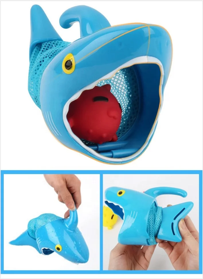 Набор игрушек для ванной с морскими животными, плавающая Акула для воды, игрушка для ванны