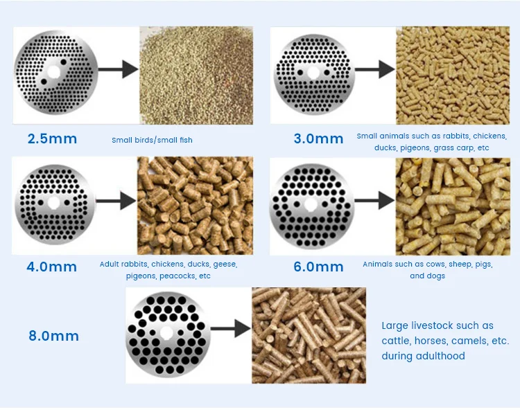 Homemade Livestock Horse Goat Cattle Feed Poultry Chicken Fish Flat Die