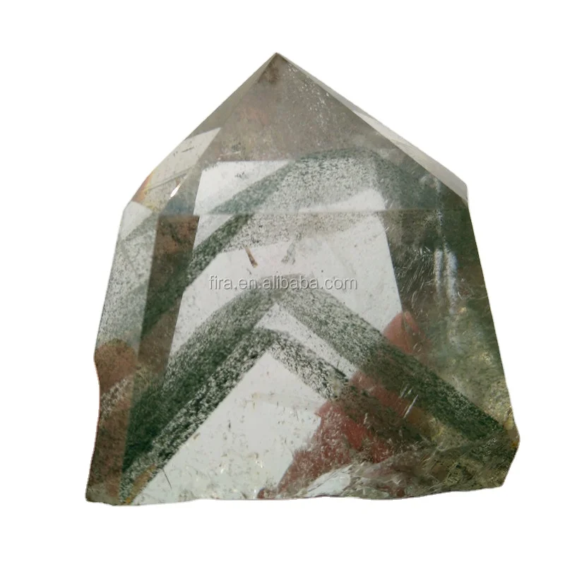 190 克绿色幻影水晶点魔杖与山里面- Buy 石英水晶点，绿色幻影水晶点