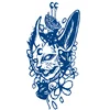 GZ-352	Fox Mask Floral Frame