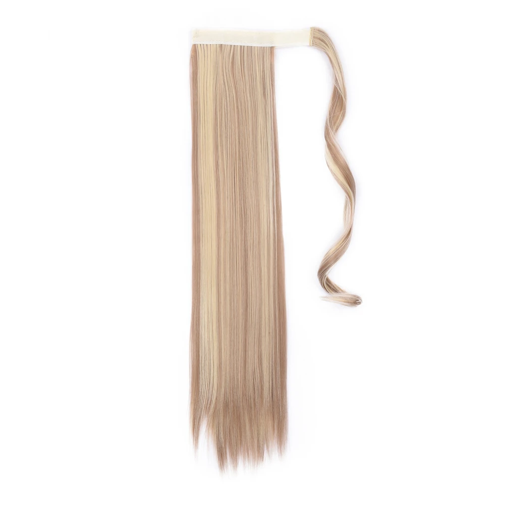 Недорогой длинный прямой конский хвост MYZYR, накладные волосы с зажимом, 23 дюйма, хвост, Курчавый, прямой, длинный цвет, в наличии