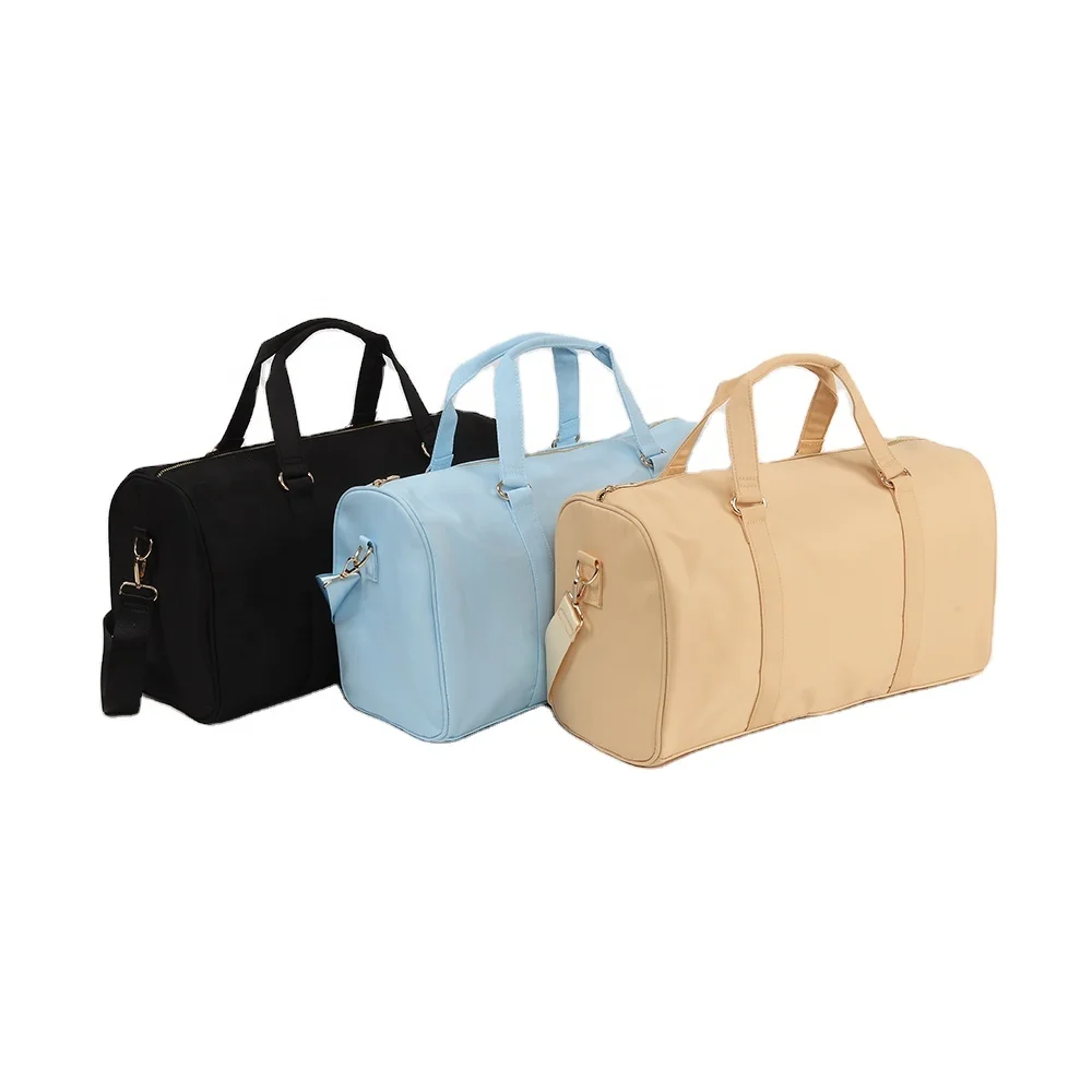Ready To Ship No Moq Mini Duffle Bags Unisex Travel Duffle Bag With Letter  Patches Handbag - Buy Nylon Handbag,Travel Duffle Bag,Mini Duffle Bags