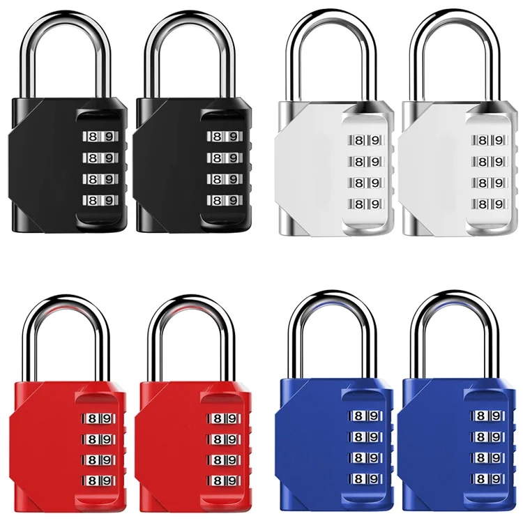 Outdoor_4 Digit Combination Lock Padlock Password Travel&Suitcase School Locker 