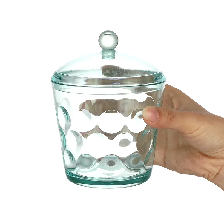 Custom Plastic Bottles Jars Kitchen Storage Canister European Style Transparent Airtight Round Bottle Spices Food Storage Jar