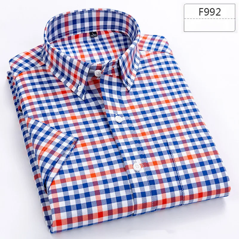 2022100% cotton plaid shirt men's casual new support Wholesale & customization