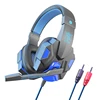 Negro y Azul 3.5mm 2 Conectores (3 Pines)