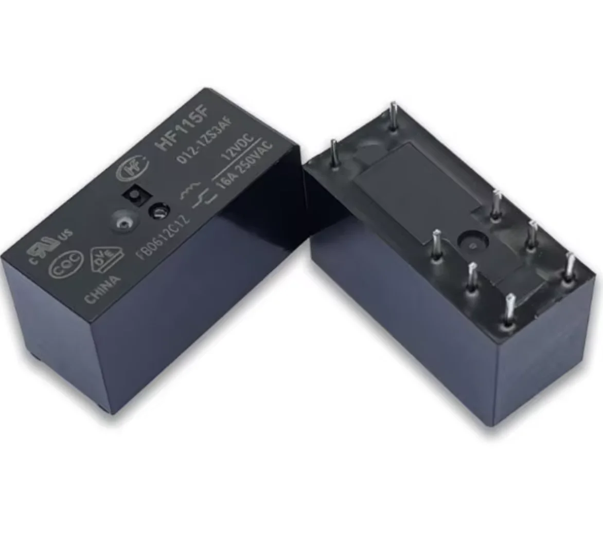 Relais Hongfa HF115F/012-2ZS4A(610) Pour Circuit Imprimé - 12V DC - 8A - Neuf D'origine