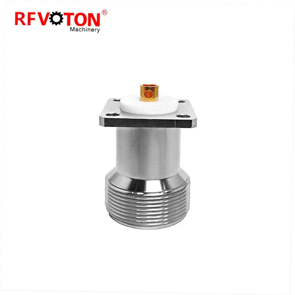 High Density LC 4-Hole Flange Mount Solder Adapter for Network Cabinet and Stable Fiber Management