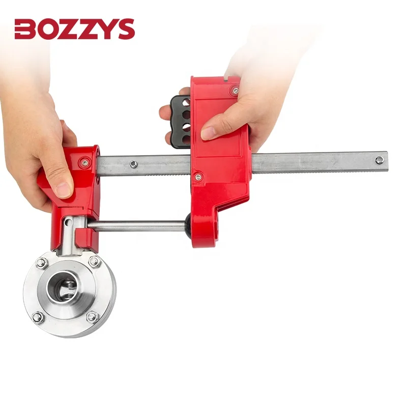 Заблокированный санитарный клапан-бабочка с вытяжной ручкой BOZZYS 4 замками отверстие для клапанов от 70 мм до