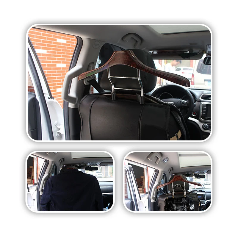 thumbnail image 2 of Car Headrest Retractable Hanger - Stainless Steel Coat Hook For Car Seat, Holds Suits, Jackets 2 of 13