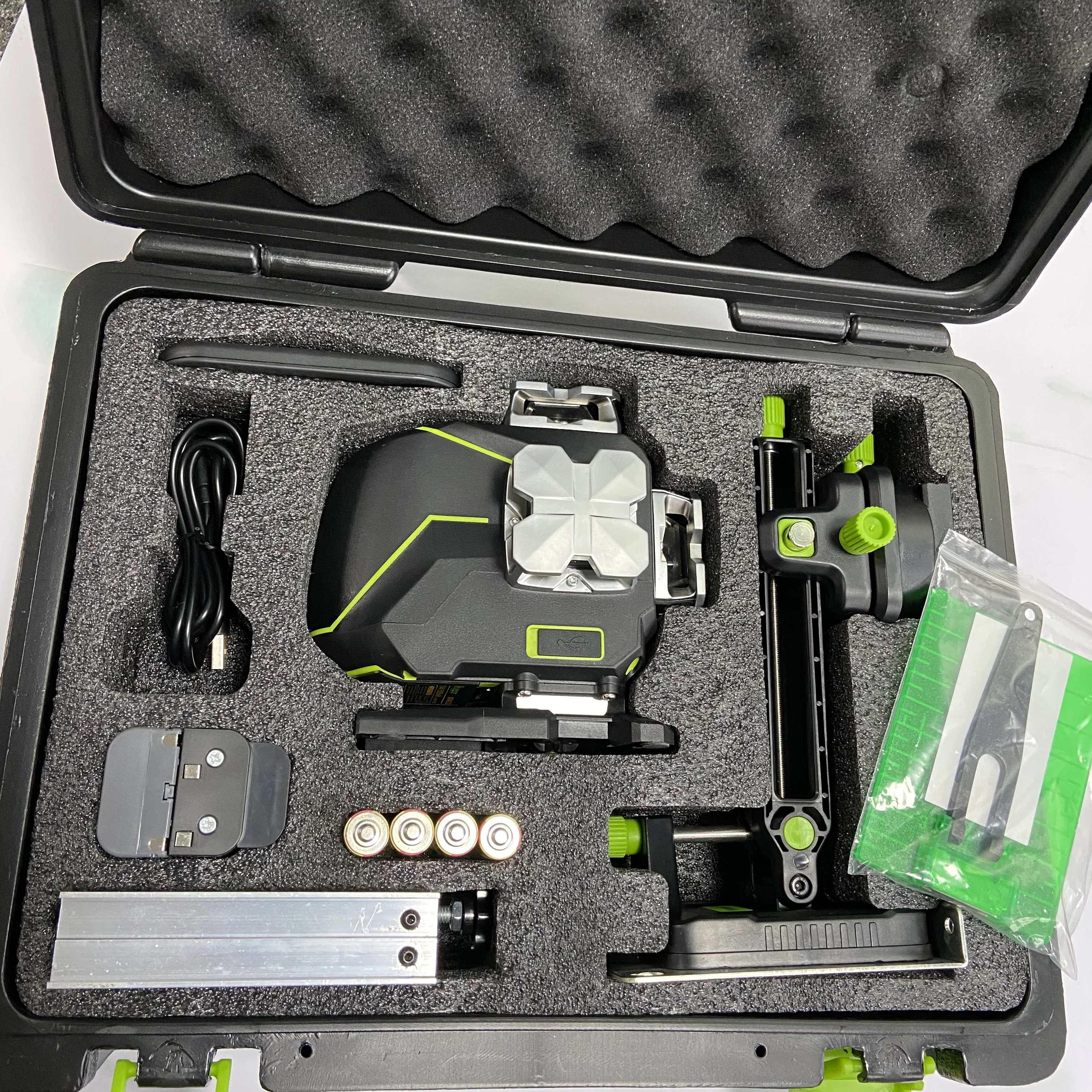 Huepar S04CG Green Laser Levels Tool Vertical Horizontal Line Nivel Self for Outdoor