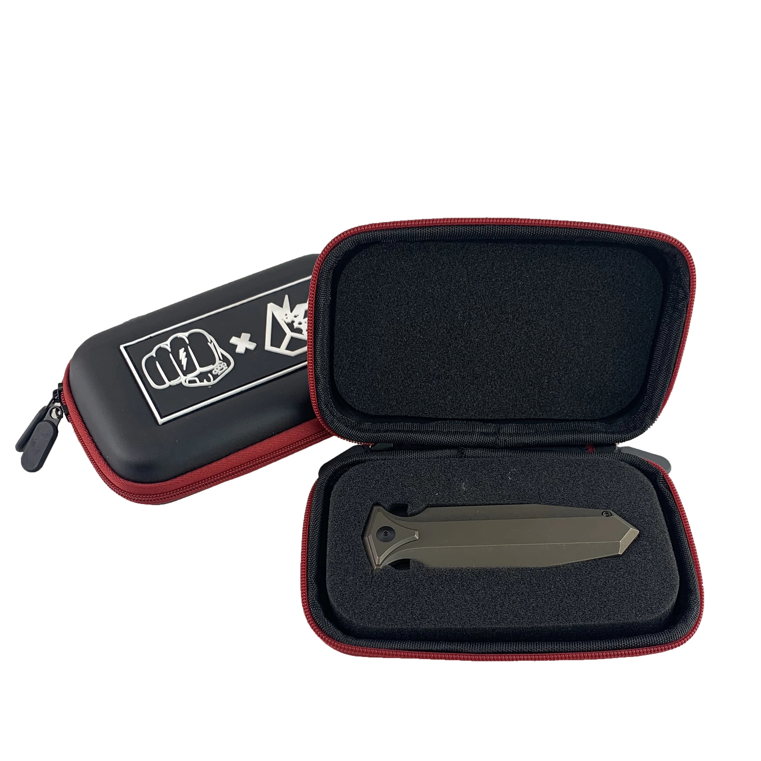 Custom Eva case for Leather Folding Knife case Hard Shell Zipper case for Pocket Knife