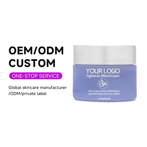 OEM ODM Hyaluronic Acid Wrinkle Lotion Herbal Vitamin C E Retinol Collagen Face Skin Care Tightening Firming Lifting Neck Cream
