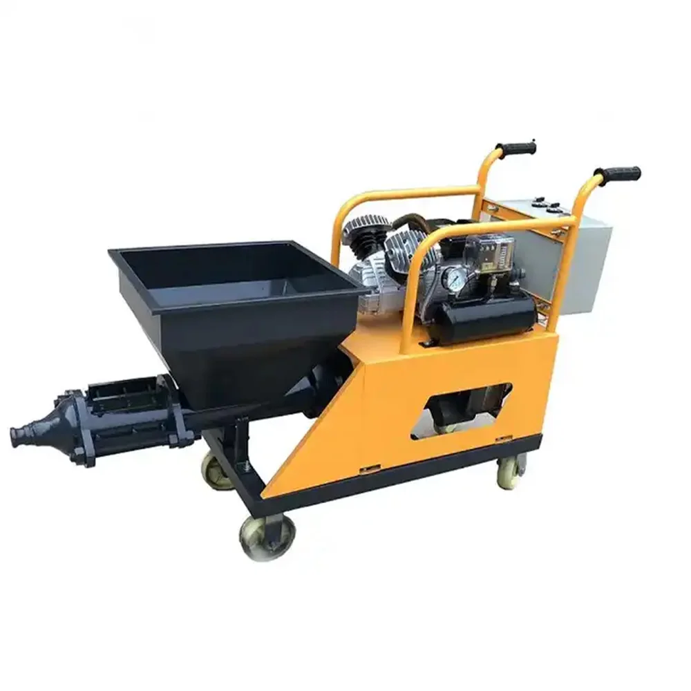 Multifunctional Cement Mortar Spraying Machine Electric Diesel Mini Stucco Pump Cement Sand Mortar Spraying Machine