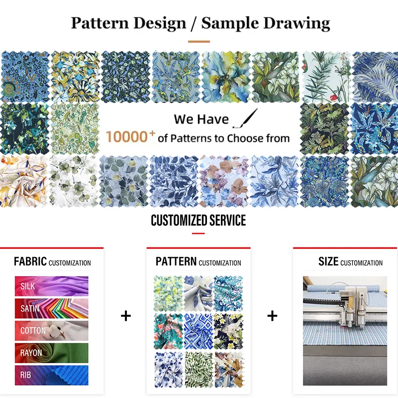 Guangzhou Zhongda Market Textile Cotton Skygen Ready Stock Plain 100% Cotton Floral Fabric Printed Fabric Shirts Fabrics