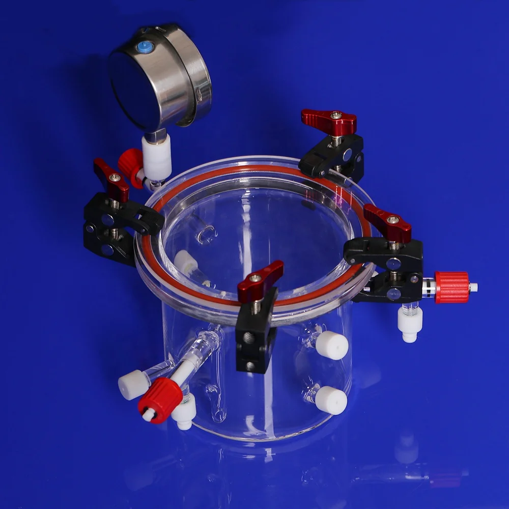 Lab Fused Quartz Reactor with Vacuum and Discharge Photocatalytic SO2 Removal Chemical Composition SiO2