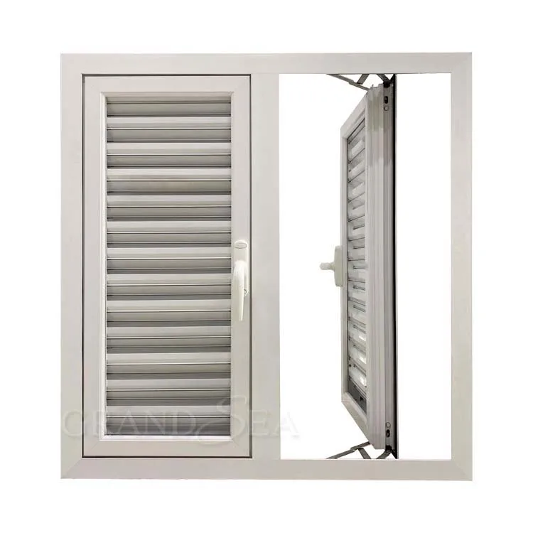 Netherlands Removable Mosquito Net Dust Proof Hurricane Impact Jalousie Window Single Glass Louver Aluminium Window for Bedroom