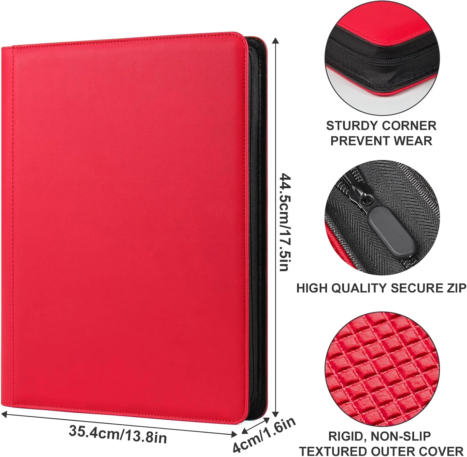 MIO Custom Zippered 16 Pocket Binder with 1024 Card Sleeves for MTG/YGO/TCG - Ideal Custom Card Sleeves for Collectors MIO Custom Zippered 16 Pocket Binder with 1024 Card Sleeves for MTG/YGO/TCG - Ideal Custom Card Sleeves for Collectors