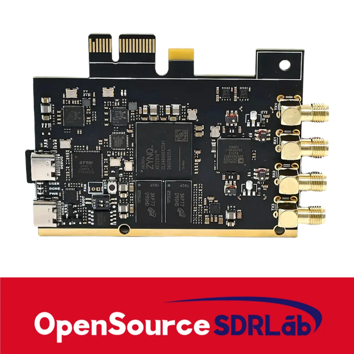 SUOGOEST OpenSourceSDR Lab PCIE PlutoSDR AD9363 開発ボード 70MHz-6GHz