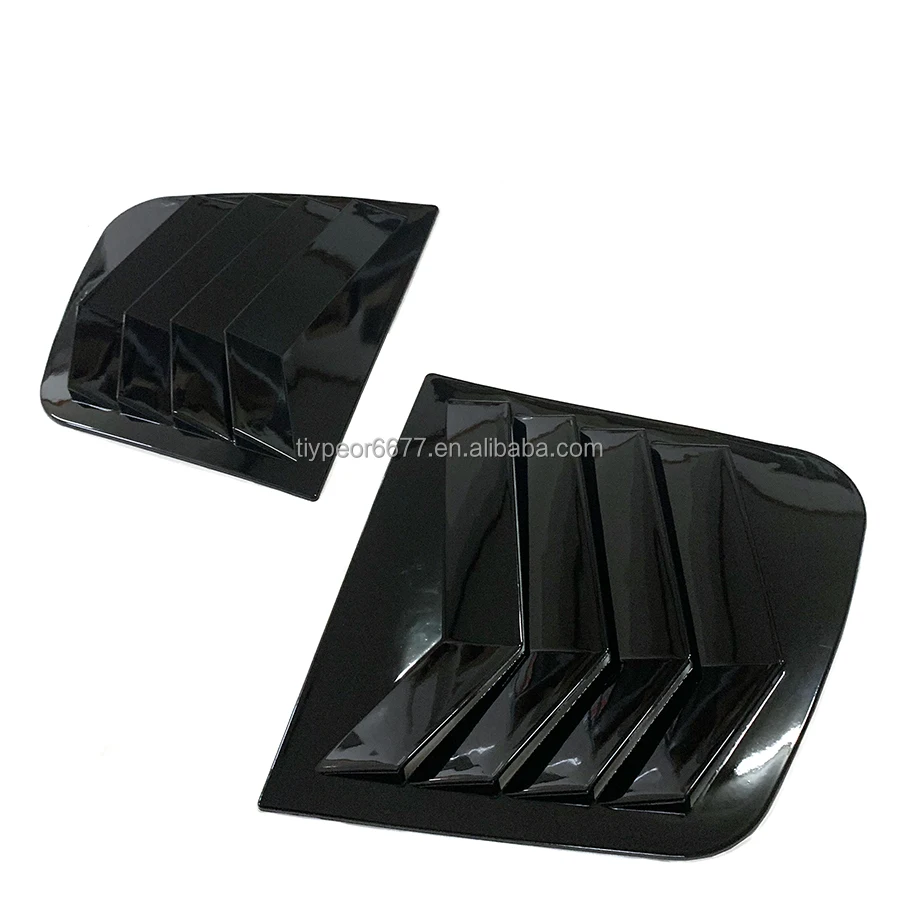 product window louvers for kia kx5 sportage 2015   2018 rear side window louvers air vent scoop shades cover blinds exterior accessories-5