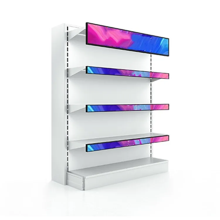 Пользовательские интеллектуальный электронный светодиодный рекламный дисплей полки для супермаркетов цифровой