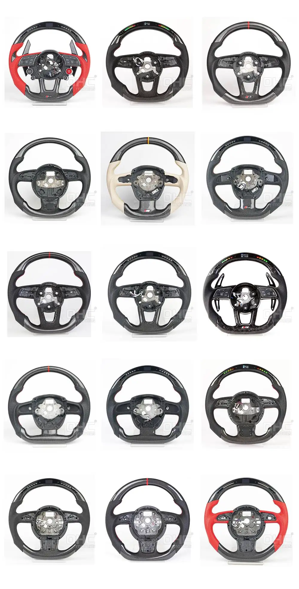 Carbon Fiber Steering Wheel For R8 Audi Tt 8j Audi Q7 4m Q7 4l S8 D4 A3