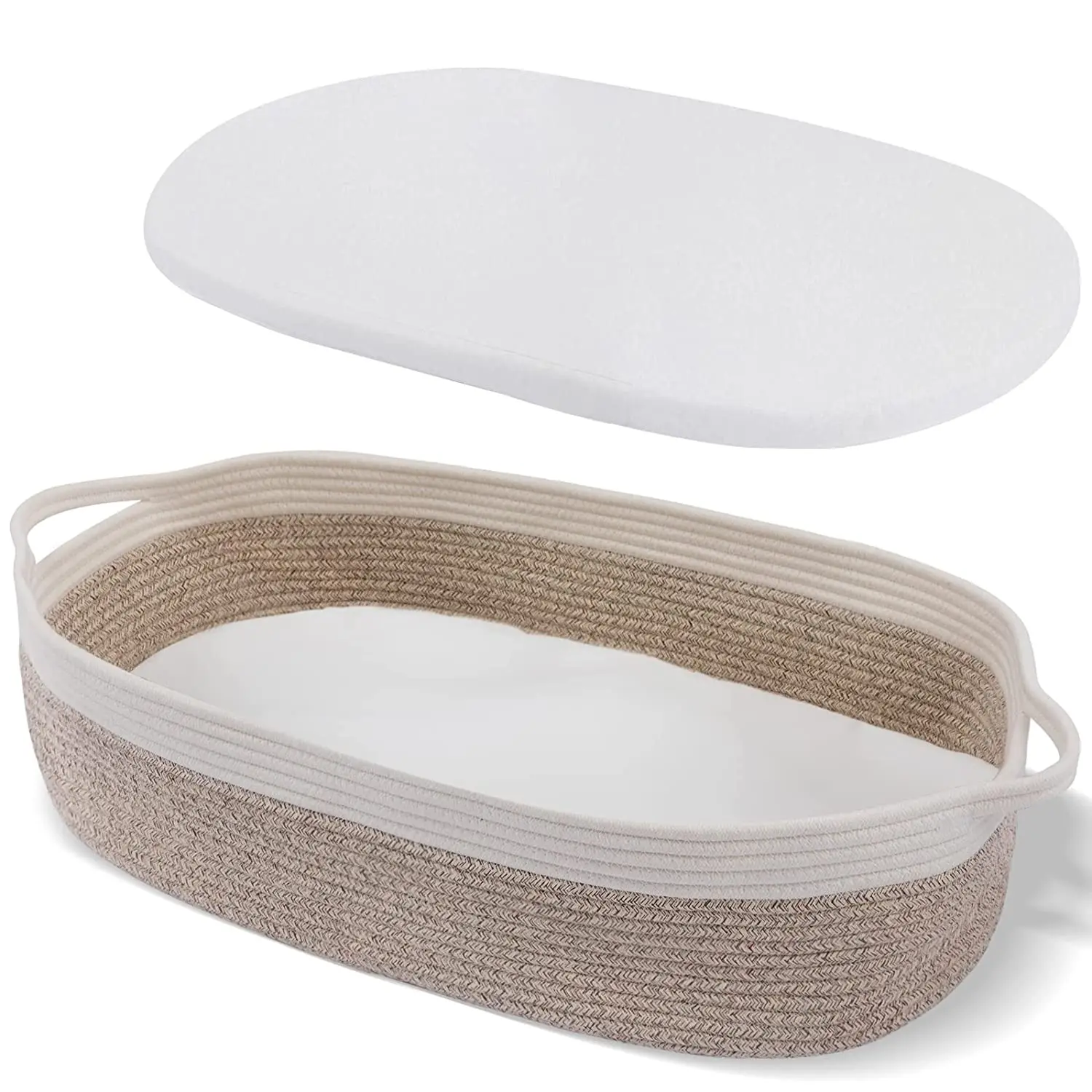 Оптовая продажа корзина для детских пеленок из 100% хлопка с поролоновой прокладкой высокой