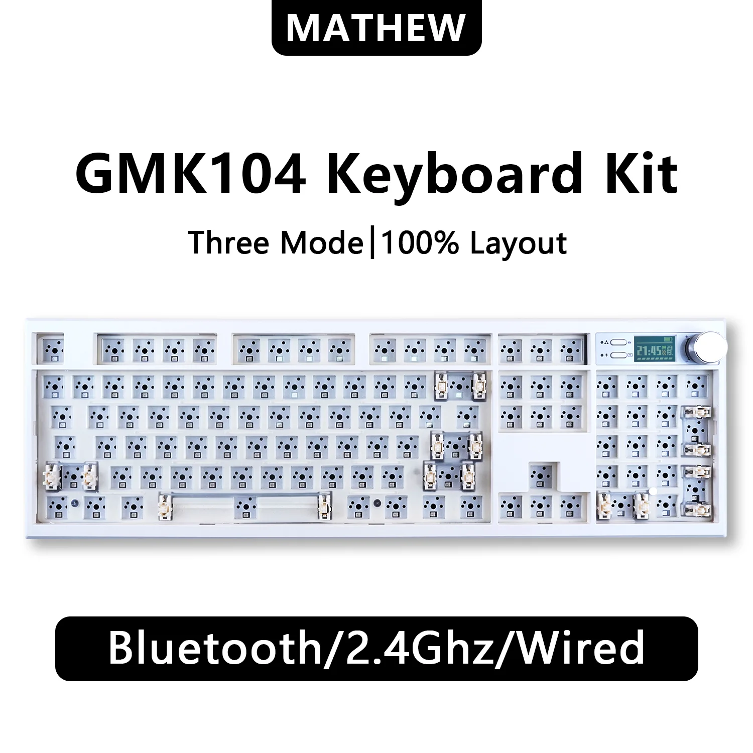 ZUOYA GMK104 Mechanical Gaming Keyboard Kit - RGB Hot Swap ZUOYA GMK104 Mechanical Gaming Keyboard Kit - RGB Hot Swap