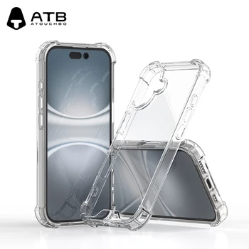 ATB Clear Phone Case For iPhone 15 14 13 Pro Max Magnet clear Acrylic cases For iPhone 15 16 Wireless charging case