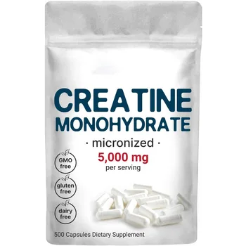 OEM Muscle Gain Creatine Capsule Pre Workout Relieve Fatigue Muscle Growth Building Sport Nutrition Creatine Monohydrate Capsule