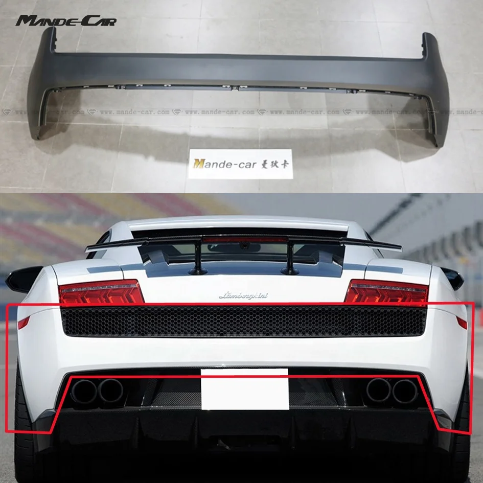 Mdk Rear Bumper Fiber Glass For Lambo Gallardo Lp550 Lp560 Lp570 2003-2014  Oem Design Frp Body Parts - Buy Lp570 Rear Bumper For Lamborghini,Gallardo  Lp560 Lp570 Car Bumper,Accessories For Gallardo Lp560 Lp570