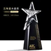 Five-pointed star-medium size-crystal style