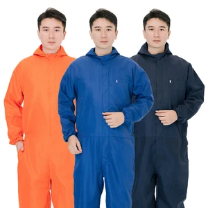 Wholesale Custom Long Sleeve Men Coveralls Workerwear Work Overalls Multi Pockets Jumpsuit Uniforms