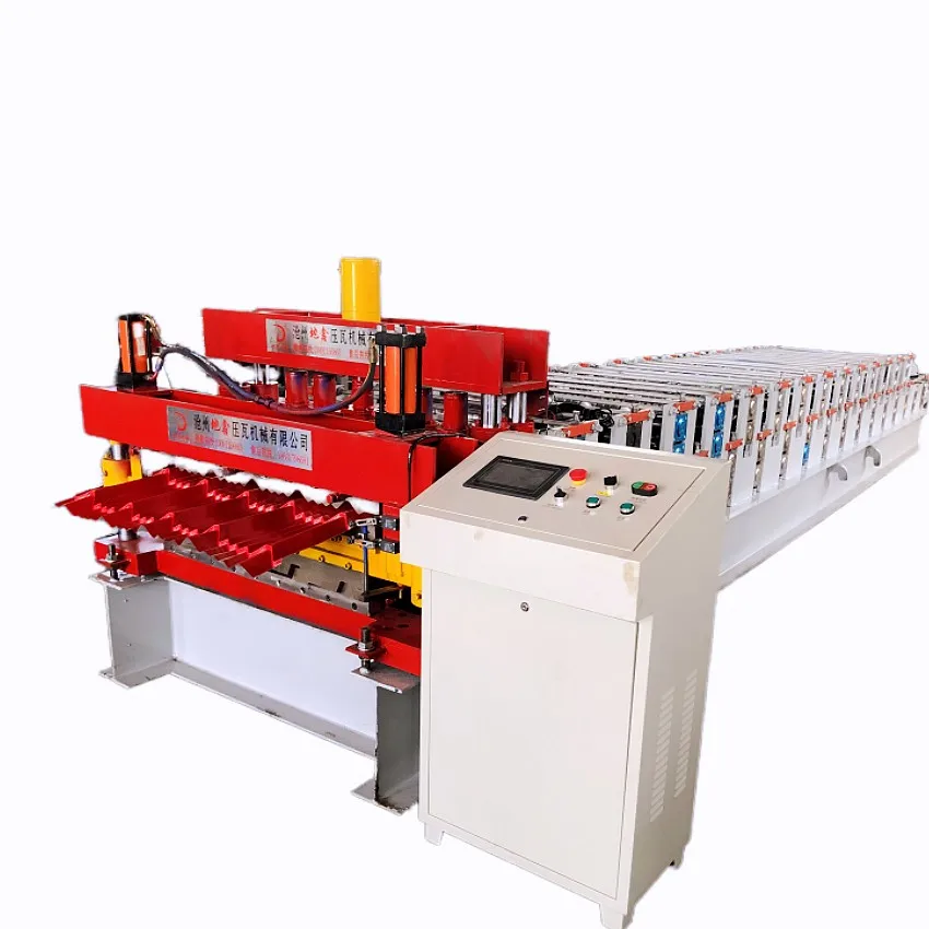 Zimbabwe Double Layer Galvanized Tile Roofing Sheet Making Machine Double Layer Roofing Sheet Machine
