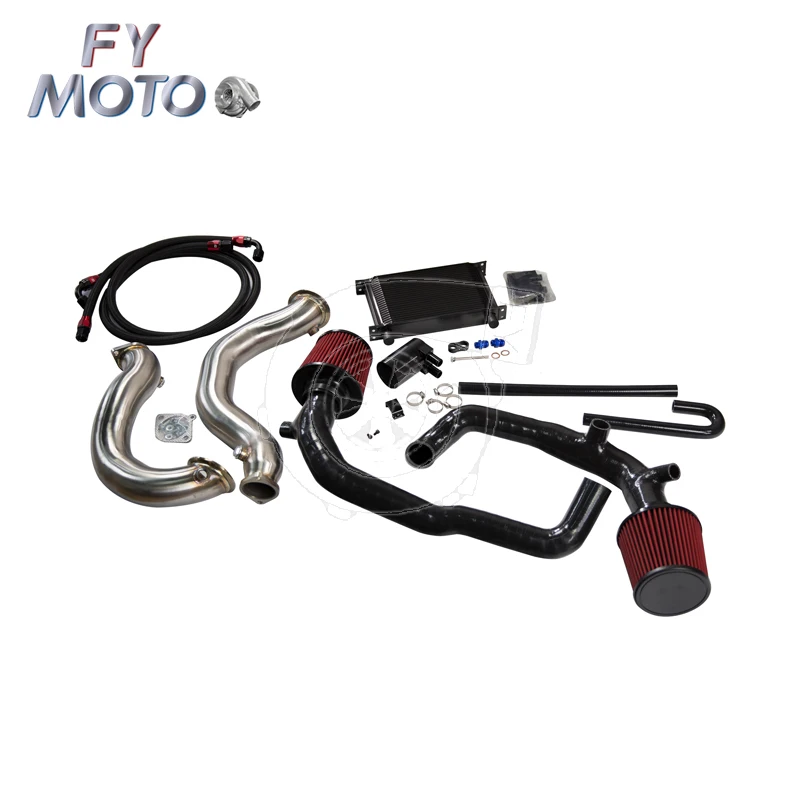 Exhaust Downpipe+intercooler+charge Pipe+inlet Hose Fit For N54 135i