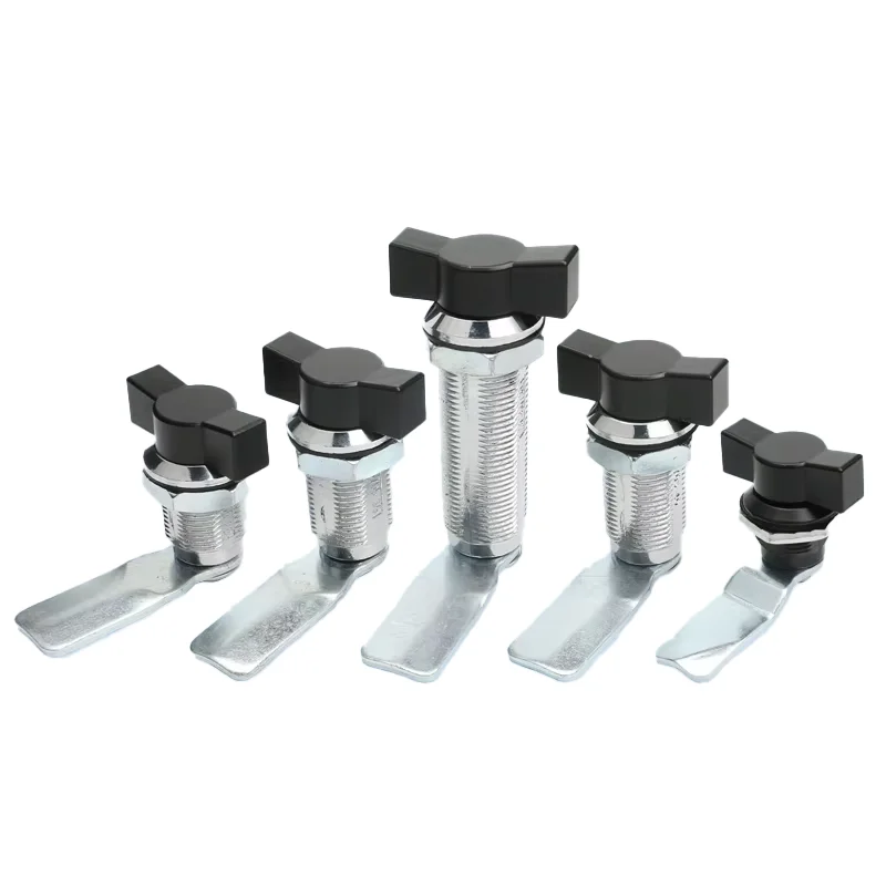 MS714-2 Electrical Box Tool Lock Tongue Waterproof Strong Wing Handle Lock Instrument Cabinet Custom Cutting Processing