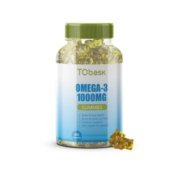Customized Label and Logo Children Omega Gummies for Supporting Heart Health for Males and Adults for Metabolism