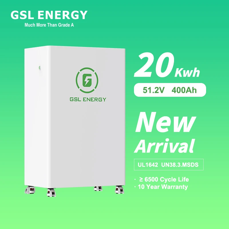 GSL Energy Split Hybrid Grid 48V 300AH 15KWH Lithium Battery with Easy-to-Move Home Solar Wheel Base CAN Communication Port