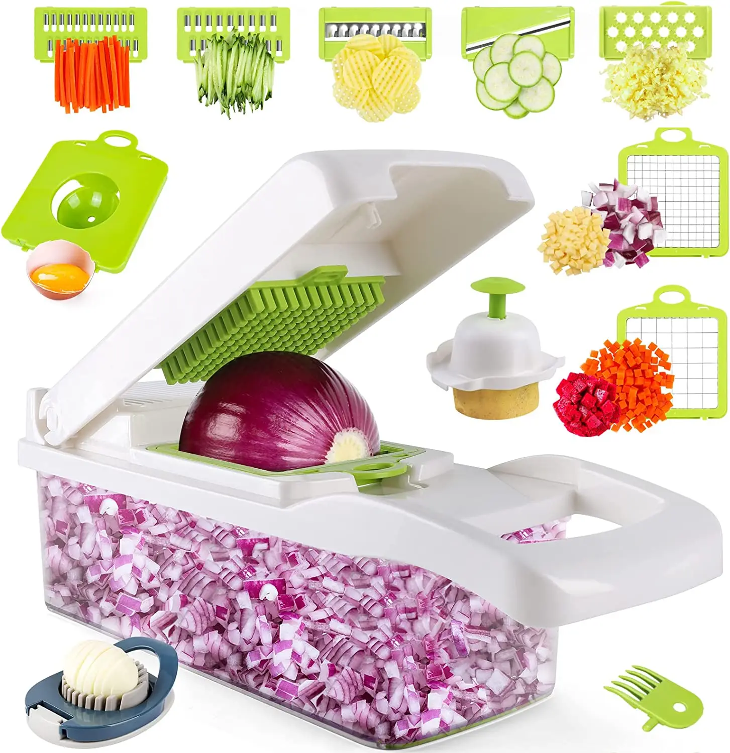 Kitchen Tools Multi 15 In 1 Manual Mandoline Fruit Vegetable Cutter Onion  Dicer Veggie Slicer Vegetable Chopper H23 30 From Seals168, $14.18