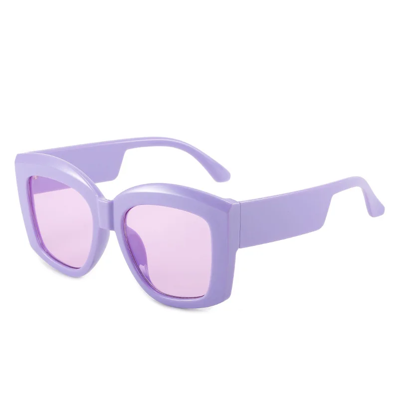 Shop Our Vintage Candy Color Purple Red Cat Eye Sunglasses display picture 3