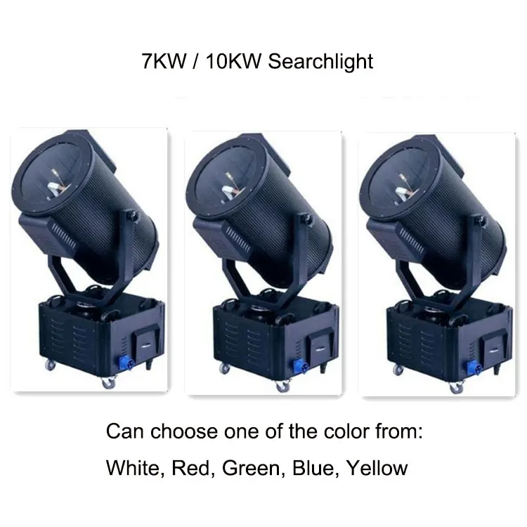 Outdoor 10KW Waterproof Search Light Projector with Xenon Lamp for Building Park or Architecture Sky Light