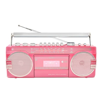 Personal Pink Electronics Double Audio Converter Usb Am Fm Sw 3 Band Radio Player Stereo Registratore A Cassette Recorder