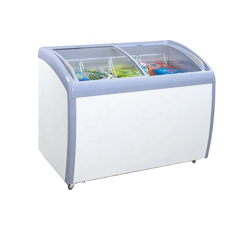 Curved Glass Door Deep Freezers Freezer Refrigerator For Ice Cream Frozen Food Buy Curved Glass Door Chest Freezer Double Door Sliding Door Refrigerator Locks Glass Top Deep Freezers Product On Alibaba Com