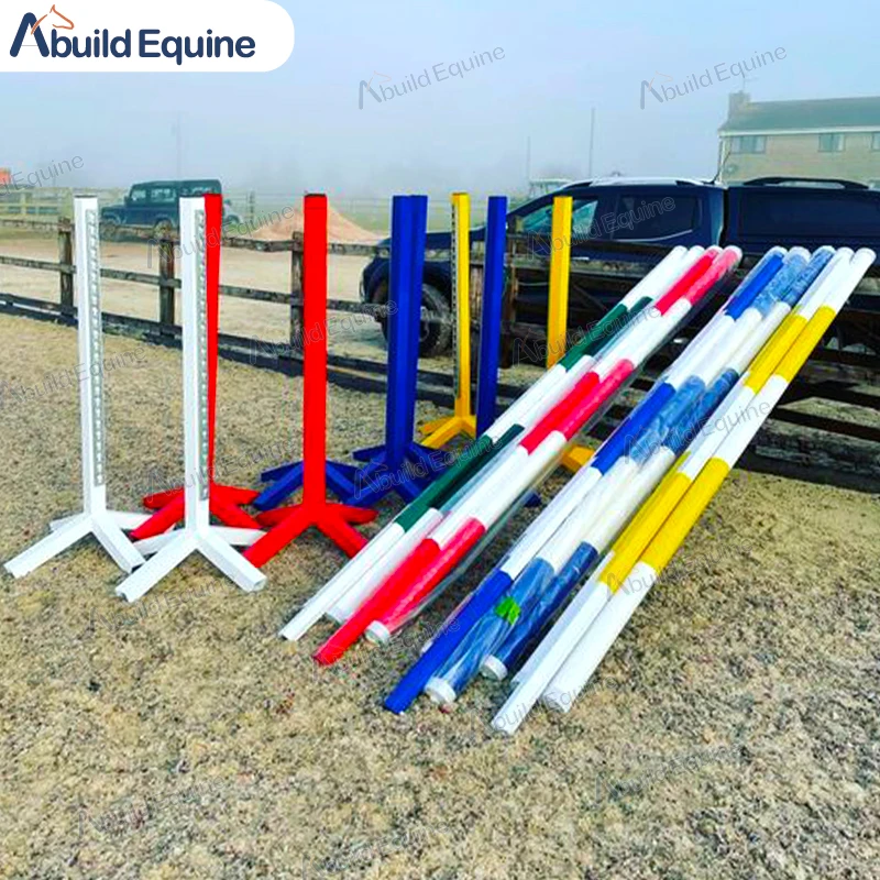 thumbnail image 2 of 12 Nylon Horse Jump Cups – Keyhole Style, FEI Standard, Made In Australia (Unbranded) 2 of 3