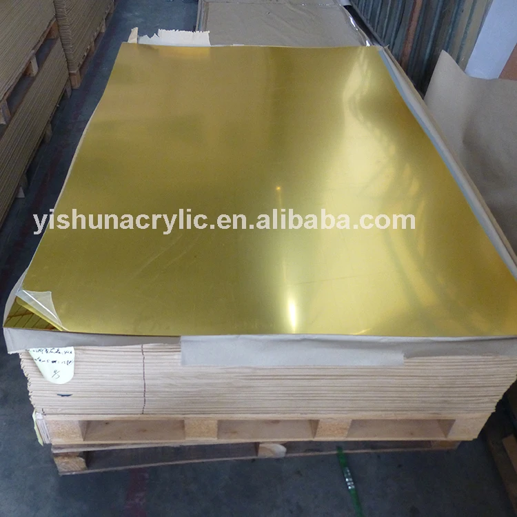 custom gold mirror acrylic sheet - Guangdong Yishun Material Limited