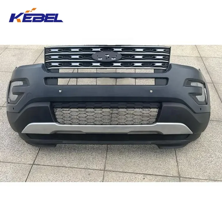 KEBEL Bumper Part Auto Bumper Assembly with Fog Lamp OEM Car Front Bumper Kit for Ford Explorer 2016 2017 2018