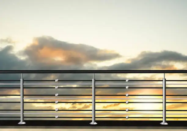 New Design Customized Exterior Stainless Steel Side Mounted Solid Rod or Round Pipe Balcony Railing/Durable Balustrades details