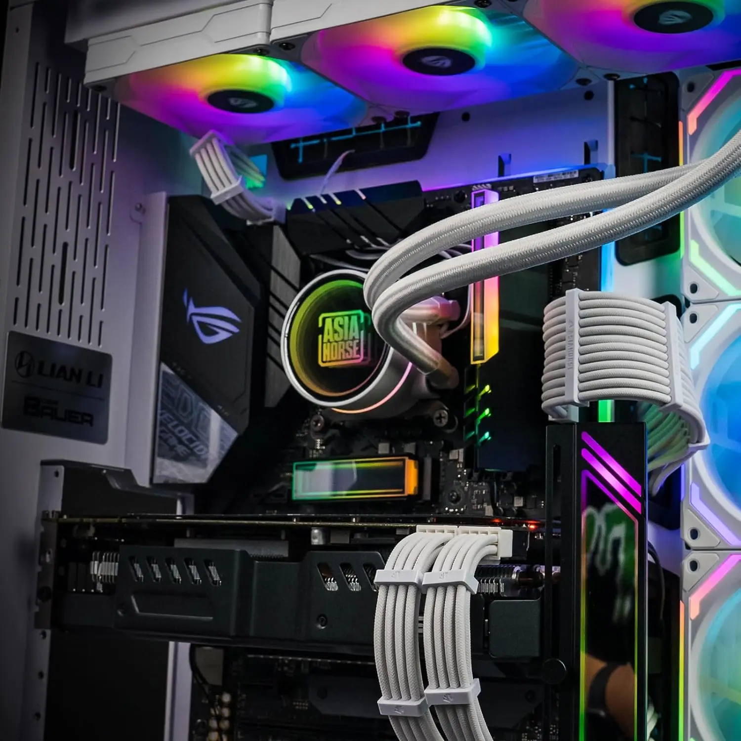 Asiahorse 18awg Psu Cable Extension Sleeved Custom Mod Gpu Pc Audio