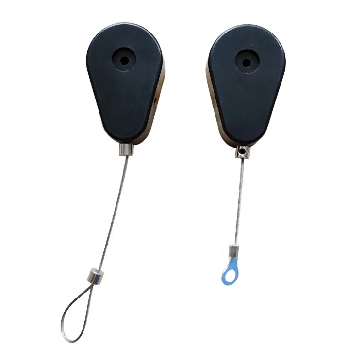 Antitheft Pull Box Waterdrop Shaped with Metal Retractable Metal Security Tether